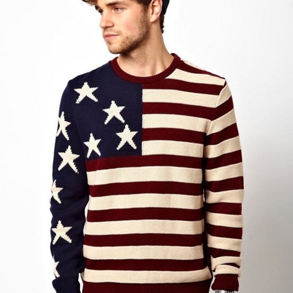 ASOS Sweaters - HP! Asos Unisex Patriotic Sweater Men's Size XXS